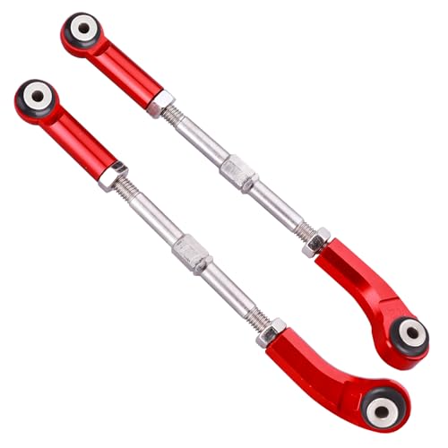 AllinRC Aluminum Steering Camber Link Set Toe Link Steering Linkage Turnbuckles and Camber Links for Arrma 1/8 Kraton/Notorious 6S BLX Upgrades Parts (Red) - Image 5