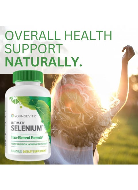 Youngevity Ultimate Selenium + Cofactors   Essential Mineral Supplement For Immune Support, Antioxidant Defense, Thyroid Function, and Cellular Health (I Selenomethionine)   (90 Capsules)