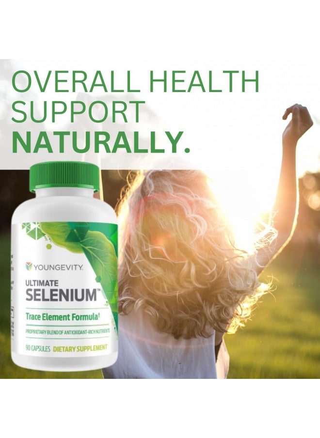 Youngevity Ultimate Selenium + Cofactors   Essential Mineral Supplement For Immune Support, Antioxidant Defense, Thyroid Function, and Cellular Health (I Selenomethionine)   (90 Capsules)