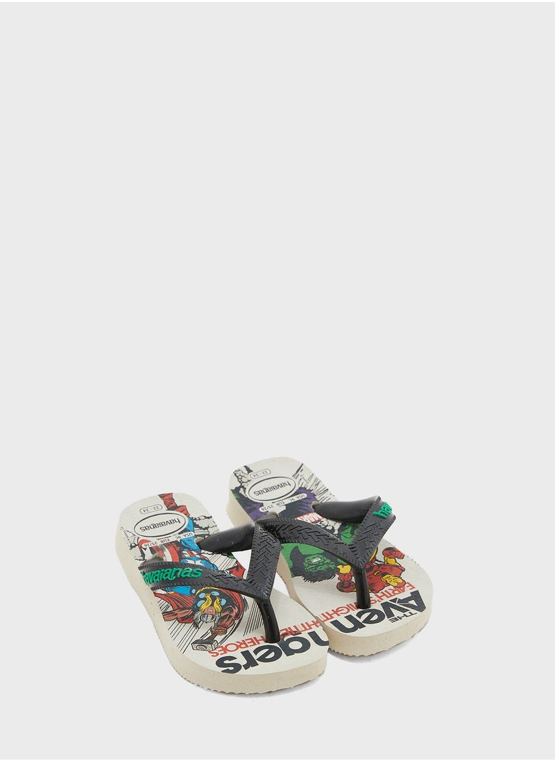 havaianas - Kids Marvel Logomania Flip Flops - Image 1