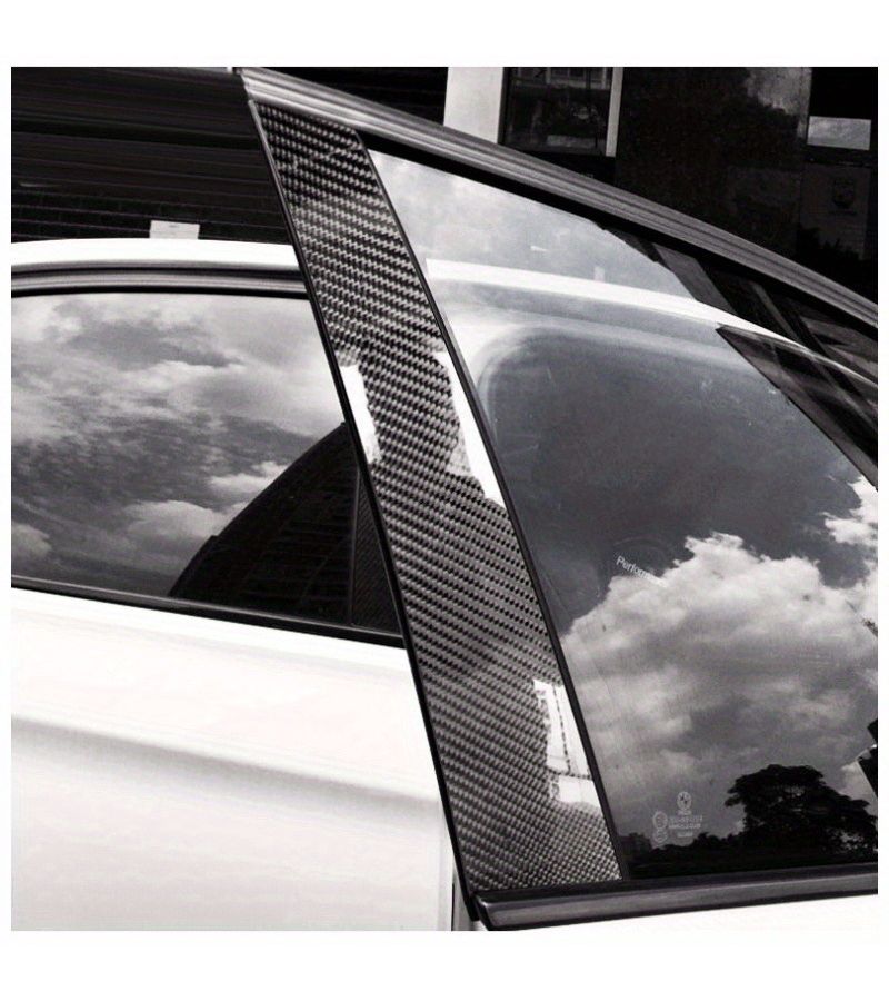 5pcs 10x100cm 3D Nano Carbon Fiber Car Door Edge Protection Strips Waterproof Scratch Resistant PVC Anti Collision Film Black - Image 3