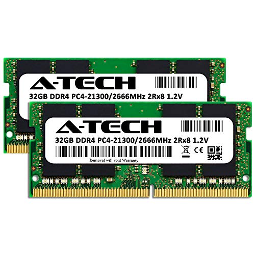 A-Tech 64GB Kit (2x32GB) RAM for Apple iMac & Mac mini (2018, 2019 & 2020) | DDR4 2666 MHz SODIMM PC4-21300 / PC4-21333 260-Pin SO-DIMM Memory Upgrade - Image 2