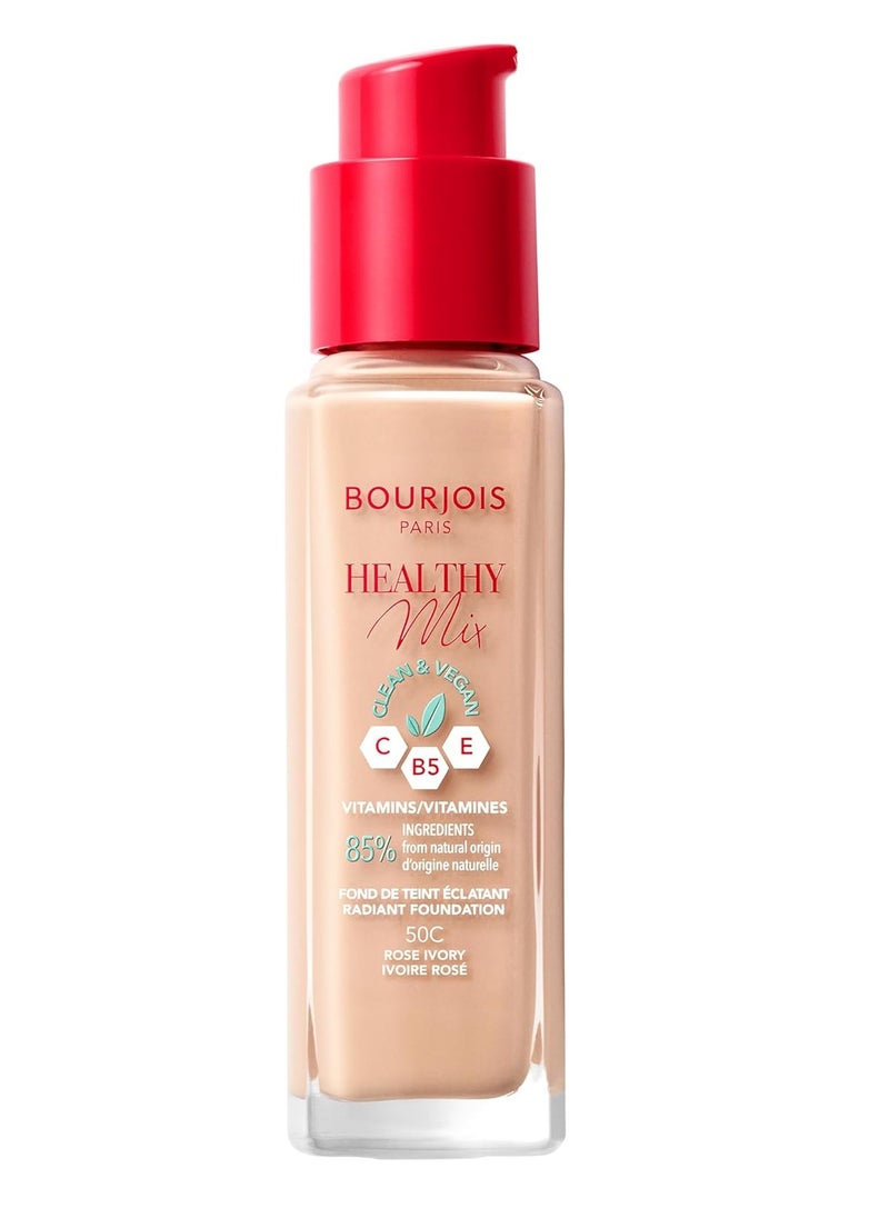 BOURJOIS PARIS BOURJOIS HEALTHY MIX  Clean Foundation - 50C Rose Ivory  - Image 2