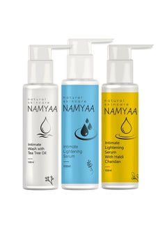 NAMYAA Namyaa Intimate Value Kit 300Ml |Pack Of 3|For Women Intimate Area|Help to Keep Intimate Area Hygienic,Odour Free,Rash Free|  - Image 1
