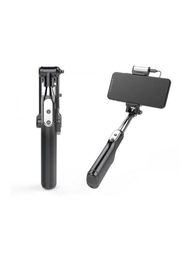 NIBEMINENT Monopod Selfie Stick With Wireless Bluetooth Fill Light Black  - Image 5