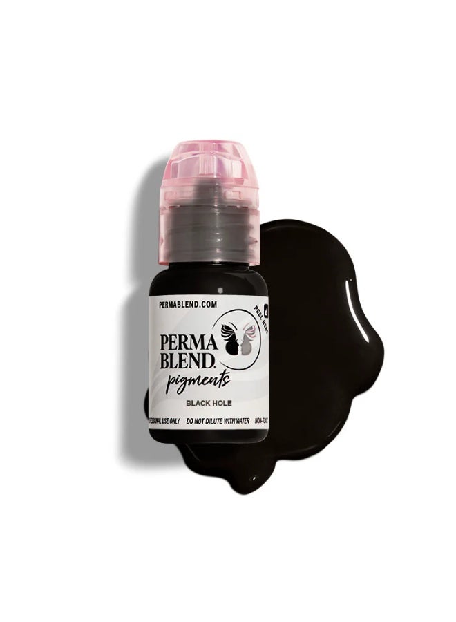 Perma Blend Eyeliner Pigment – Perma Blend Black Hole 15ml | Professional Permanent Makeup Tattoo Ink for Eyeliner | High-Opacity, Waterproof, Smudge-Proof, Vegan & Long-Lasting | SKU: PBIBH1/2 - Image 1