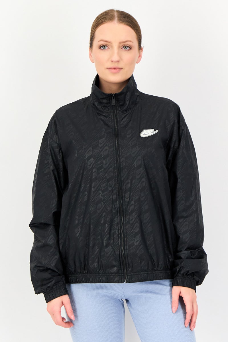Nike Women Sportswear Fit Long Sleeve Outdoor Jacket, Black - Image 1