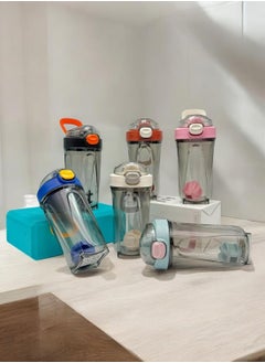 QSHOP Protein Shaker Water Bottle for Protein Supplements & Smoothies, Premium Quality Plastic for Protein Drinks, Designed with Mixing Ball for Smooth, Clump Free & Leak-Proof Shakes  - Image 3