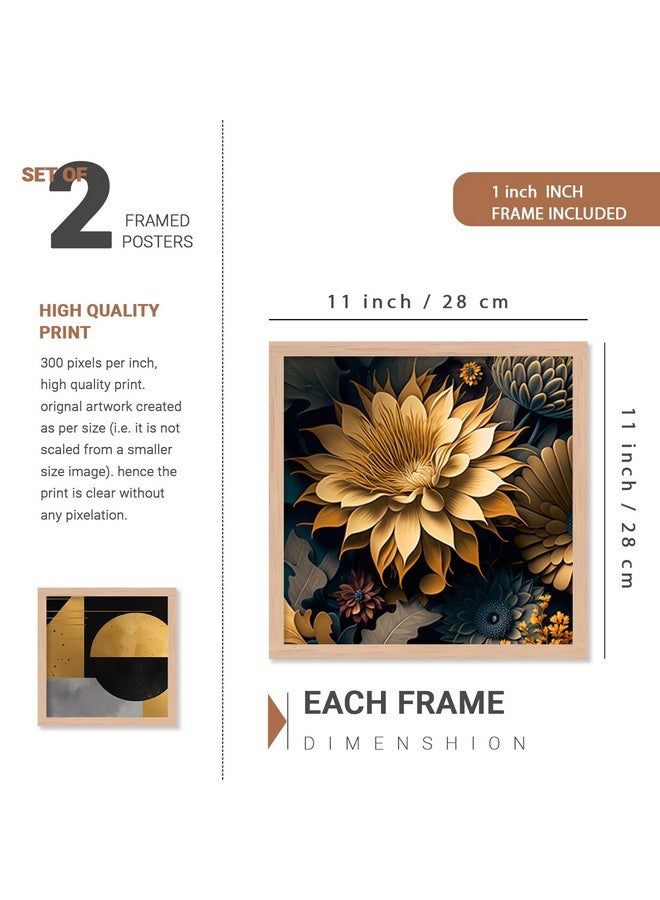 ARTELLY Modern Art Framed Wall Paintings For Wall/Home Decoration Living Room Bedroom Dining Room Decorative Big Size Wall Painting For Office Hotel Cafe Room Decor (Set of 4) (Art Deco, 5) - Image 3