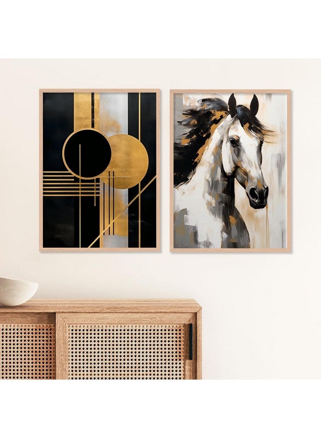 ARTELLY Modern Art Framed Wall Paintings For Wall/Home Decoration Living Room Bedroom Dining Room Decorative Big Size Wall Painting For Office Hotel Cafe Room Decor (Set of 4) (Art Deco, 5) - Image 4