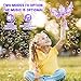 Hugeway Princess Bubble Wands for Kids GirlsMusic Light Up Bubble MachineBubble BlowerOutdoor Party Birthday Bubble Toys for ToddlersGift for Girls Age 3 4 5 6 7 8 Years OldPurple - Image 4