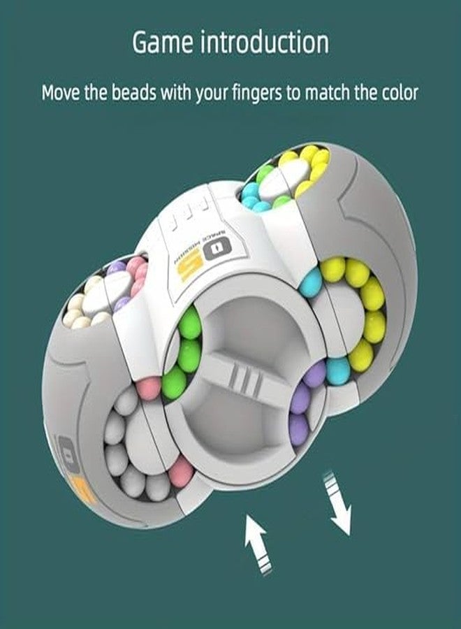 Calyxia Cots and Cuddles UFO 8 Sided Rotating Magic Beans Cube Fidget Finger Tip Toy for Kids (Multicolor) - Image 3