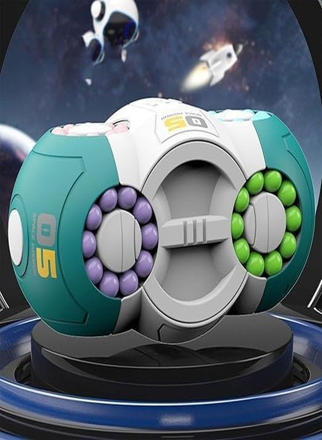 Calyxia Cots and Cuddles UFO 8 Sided Rotating Magic Beans Cube Fidget Finger Tip Toy for Kids (Multicolor) - Image 2