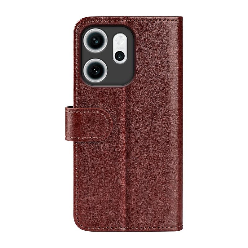erorex For OPPO Reno14 F 5G R64 Texture Horizontal Flip Leather Phone Case(Brown) - Image 3