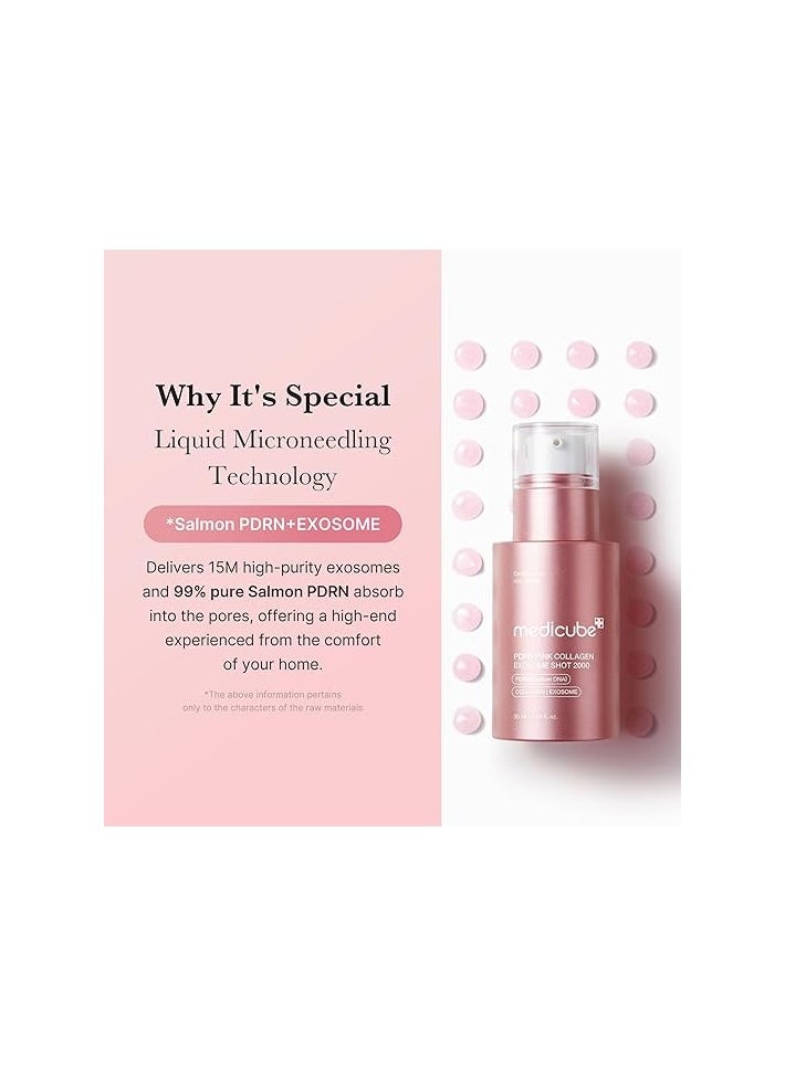 Medicube - MEDICUBE-PDRN PINK EXOSOME SHOT SERUM 2000 30ml - Image 1