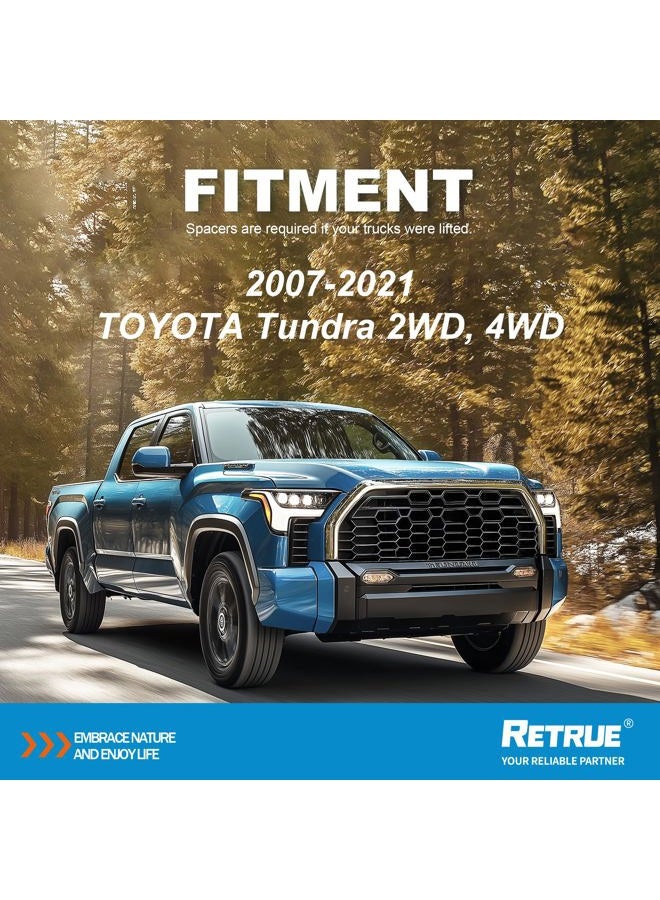RETRUE Rear Air Bags Suspension Kit for Toyota Tundra 2007-2021 Truck Towing, 5000 Lbs of Load Leveling Capacity, Replacement for Firestone 2445 Ride Rite Airbags for Trucks Rear Suspension - Image 2