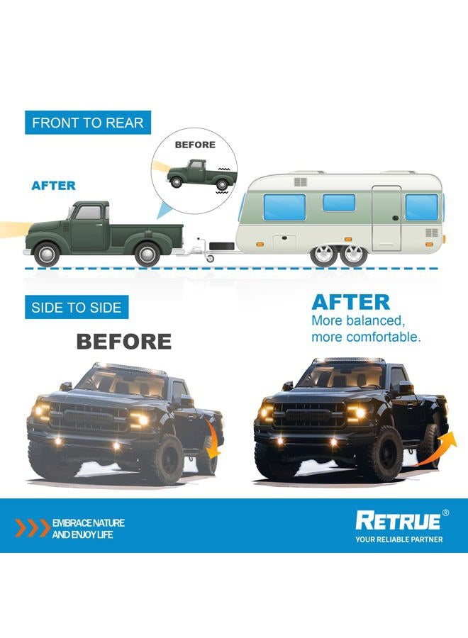 RETRUE Rear Air Bags Suspension Kit for Toyota Tundra 2007-2021 Truck Towing, 5000 Lbs of Load Leveling Capacity, Replacement for Firestone 2445 Ride Rite Airbags for Trucks Rear Suspension - Image 3
