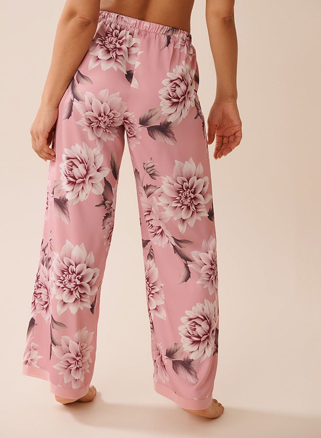 La Vie en Rose Satin and Chiffon Pants - Image 2
