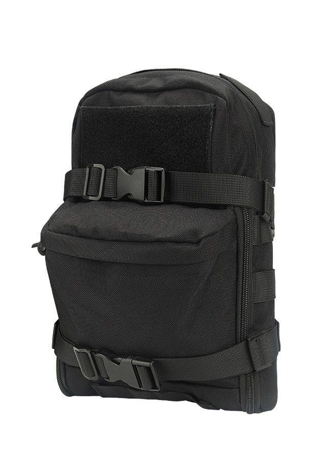 GEEDUD Mini Tactical MOLLE Hydration Pack,Tactical Hydration Backpack,Water Reservoir Bag,Outdoor Water Bladder Carrier Pack,Quick Release Buckle for Tactical Vest Backpack for Hiking,Biking(Black) - Image 1