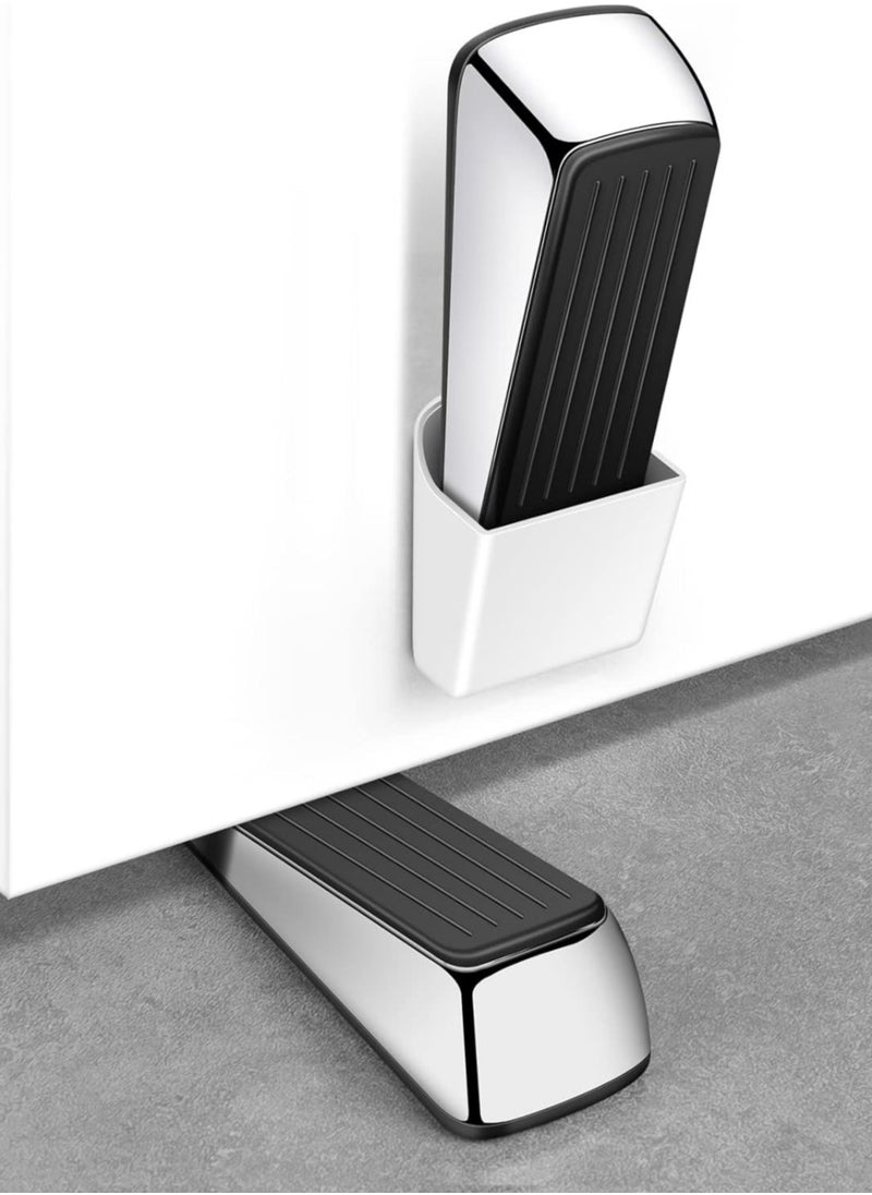 Generic - High Quality Durable Rubber Zinc Wedge Door Stopper with Regulators for Most Surfaces by Baytion - Image 1