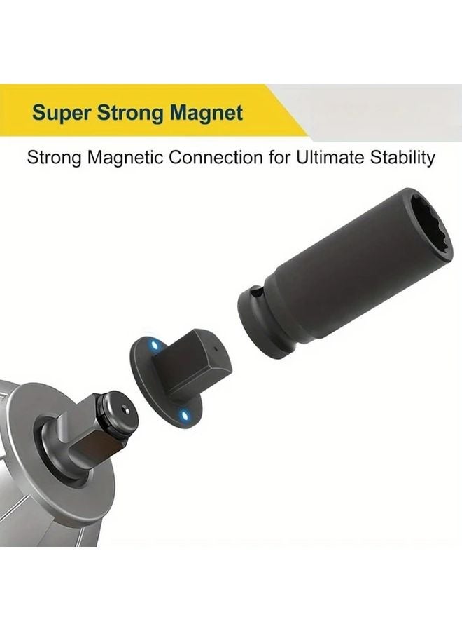 4pcs Low Profile Impact Socket Adapter Set 3 4 to 1 1 2 to 3 4 1 2 to 3 8 1 4 to 3 8 Drive Ratchet - Image 3