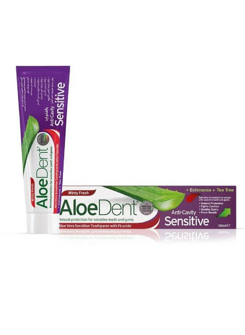 AloeDent Toothpaste for sensitive gums and teeth with fluoride 100 ml - Image 2