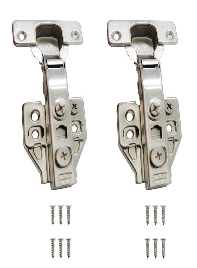 Volo 0* Full Overlay European Style Mild Steel Adjustable 3D Clip-on Soft Close Concealed Cabinet Hinges,(2 pcs, 1 Set) - Image 1