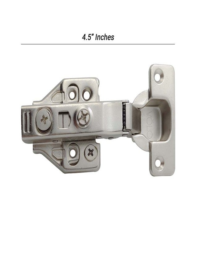 Volo 0* Full Overlay European Style Mild Steel Adjustable 3D Clip-on Soft Close Concealed Cabinet Hinges,(2 pcs, 1 Set) - Image 2