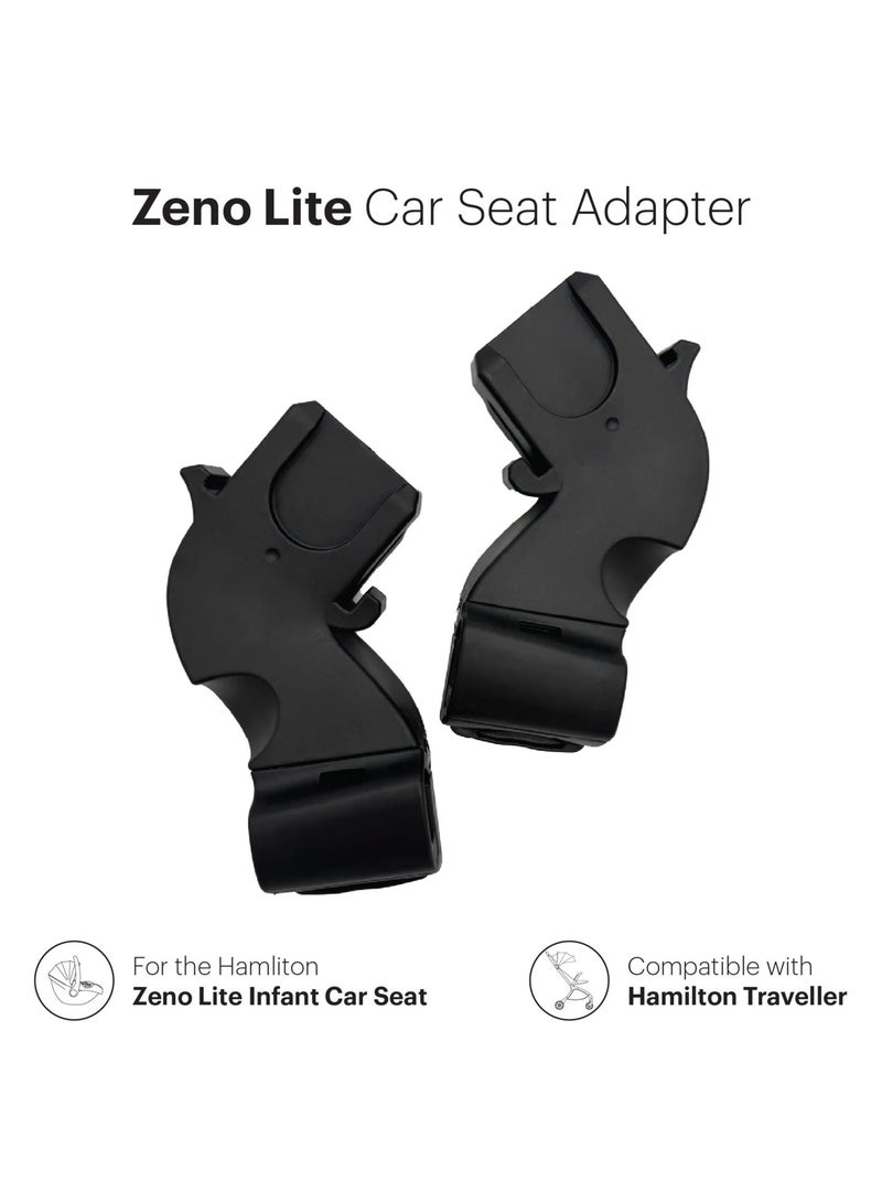 Hamilton Zeno Lite Car Seat Adapter (for Traveller Stroller) – Easy-Connect Infant Car Seat Attachment for Travel and Everyday Use - Image 1