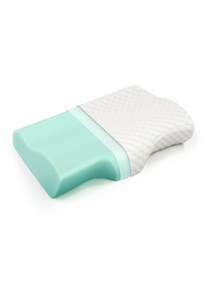 TAFTS Contour Memory Foam Pillows for Sleeping, Cooling Orthopedic Neck Pillow, Cervical Back, Stomach & Side Sleeper Pillow for Neck Pain, Bed Pillows, Included Washable Modal Cover, Firm CertiPUR-US - Image 1