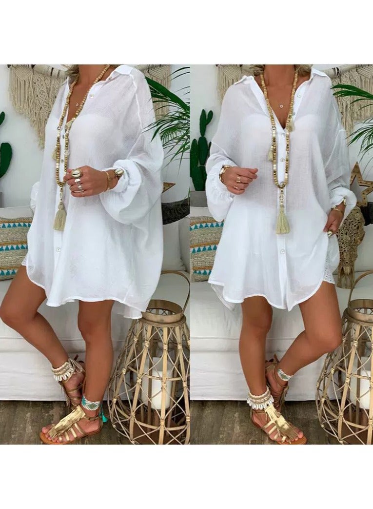 general Casual Loose Cotton Shirt - Image 1