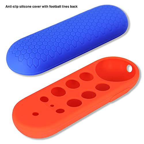 PINOWU 2pcs Protective Covers Compatible for Chromecast with Google TV Voice Remote, Pinowu Anti Slip Remote Case for 2020 Chromecast Remote Control (Blue & Red) - Image 4
