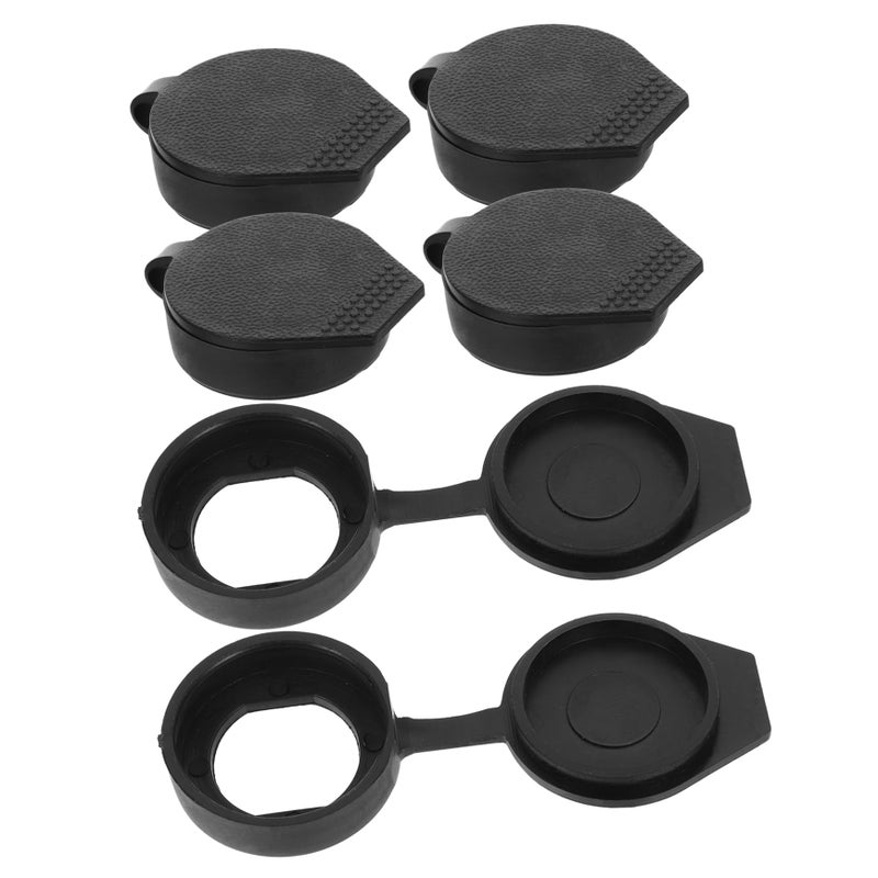 6Pcs Black Plastic Rainproof Cover For Outdoor Cabinet Lock Enclosure Case - Image 2