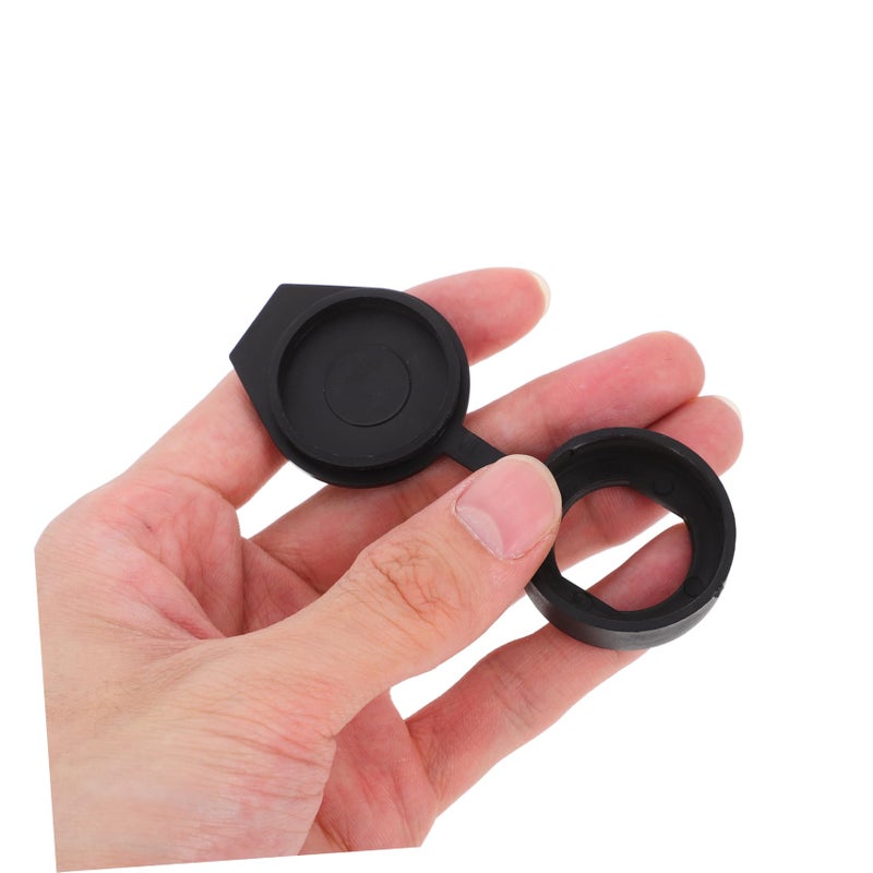 6Pcs Black Plastic Rainproof Cover For Outdoor Cabinet Lock Enclosure Case - Image 4