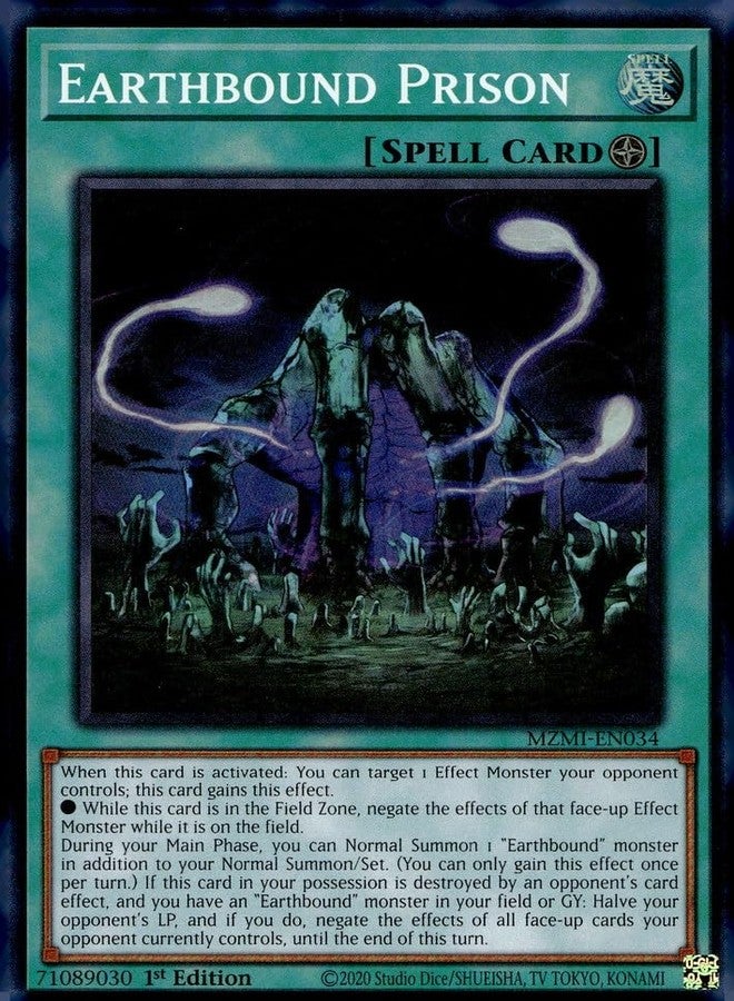 Yu-Gi-Oh! Earthbound Prison - MZMI-EN034 - Super Rare - 1st Edition