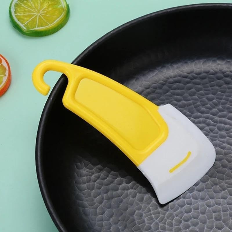 2pc Silicone Pan Cleaning Scraper NonStick Plastic Pot Pan Scraper for Kitchen Cleaning Bowl  - Image 4