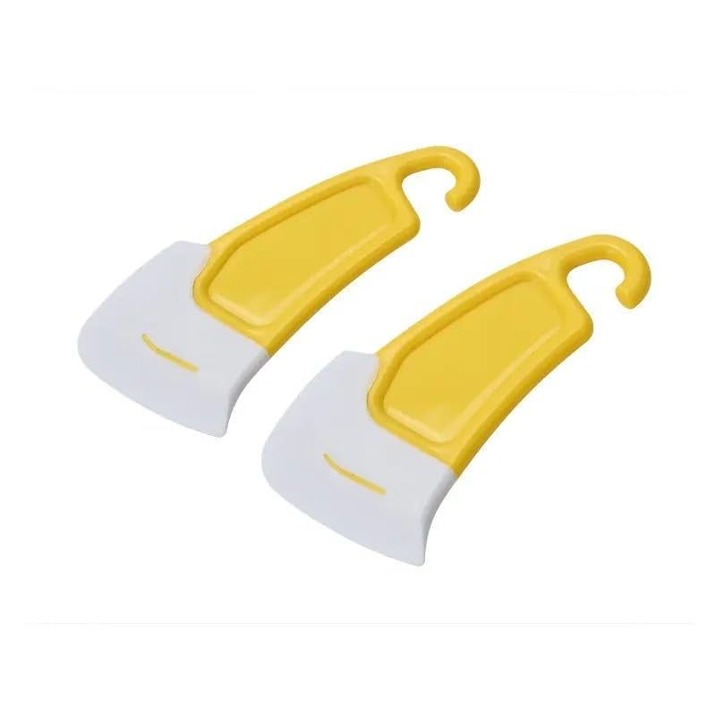 2pc Silicone Pan Cleaning Scraper NonStick Plastic Pot Pan Scraper for Kitchen Cleaning Bowl  - Image 1