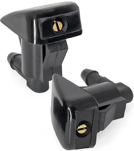 Click&Fit ClickFit Adjustable Windshield Washer Nozzles compatible with Toyota Camry 0206 Tacoma Sienna 20032010 Corolla 20052012 Tundra Solara Avensis 0308 Wiper water sprayers replaces 85381AE020 - Image 1