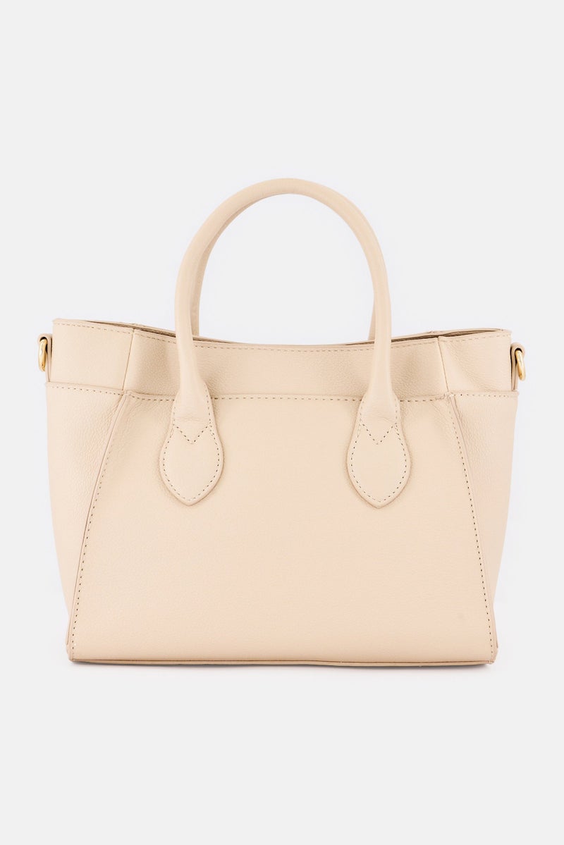 Cavalli Class Women Brand Logo Cross Body Bag, Beige - Image 3