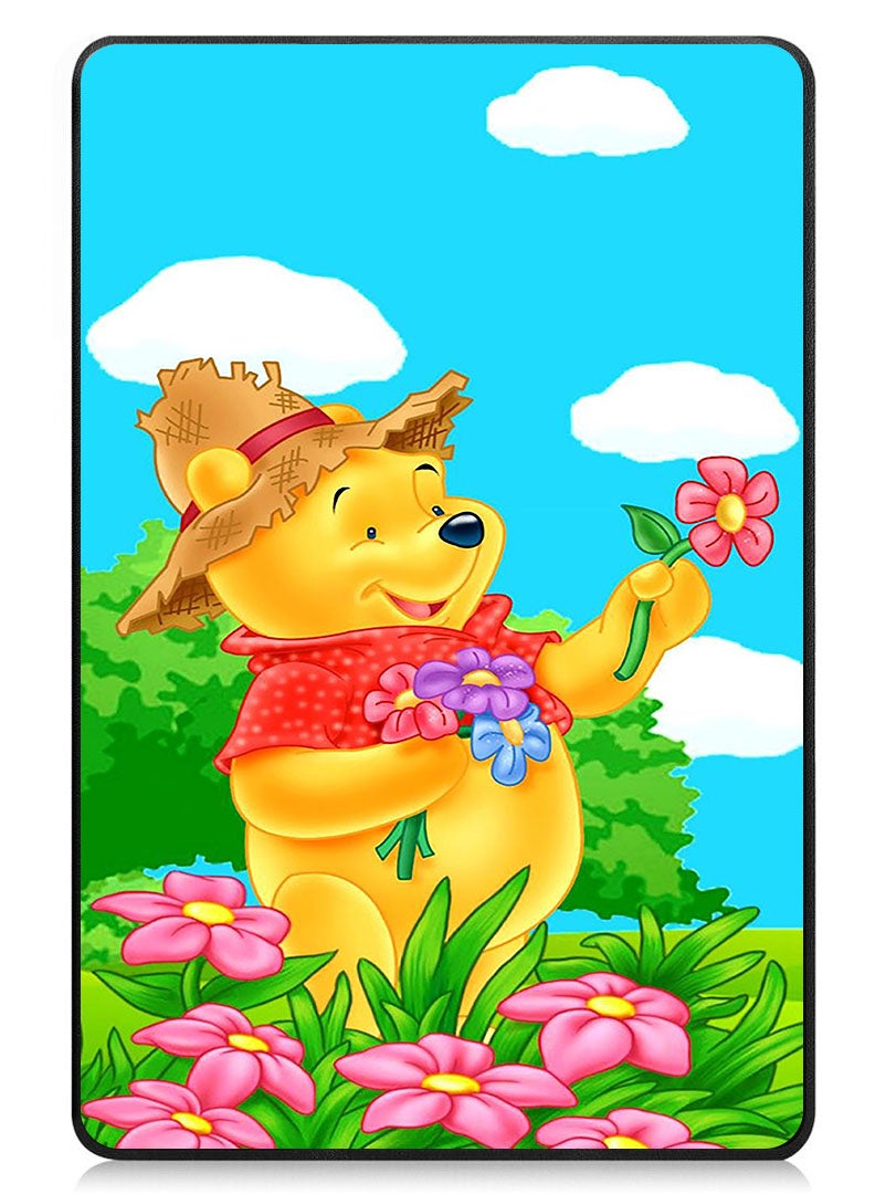 Theodor Protective Flip Case For Lenovo Tab M8 (4th Gen) - 2023 With Trifold Stand Auto Wake Sleep Shockproof Cover Winnie Pooh - Image 1
