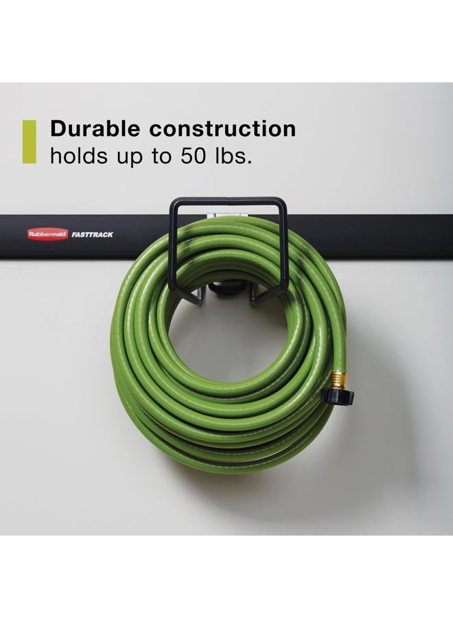 Rubbermaid Fasttrack Hose Hook, Wall-Mount Utility Hook, Holds Up To 50 Pounds, Won'T Rust Or Scratch - Image 3