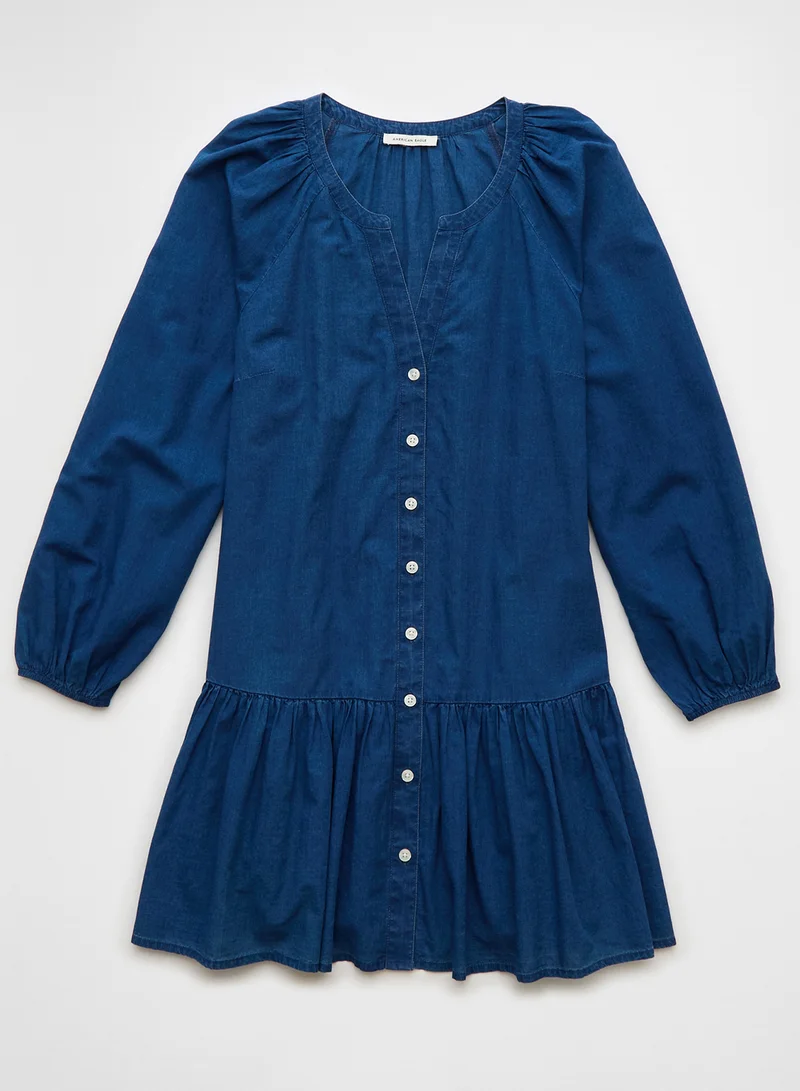 امريكان ايجل Tiered Denim Dress
