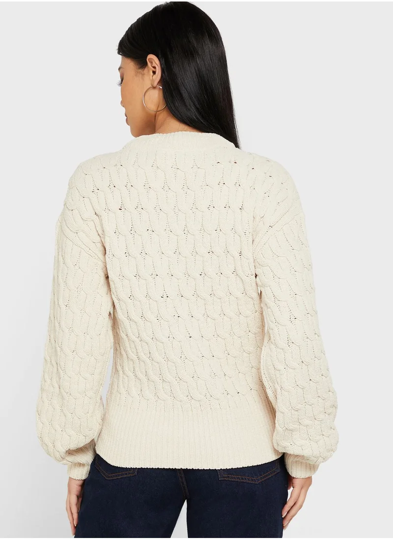 VERO MODA Round Neck Knitted Sweater