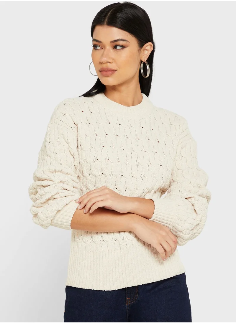 VERO MODA Round Neck Knitted Sweater