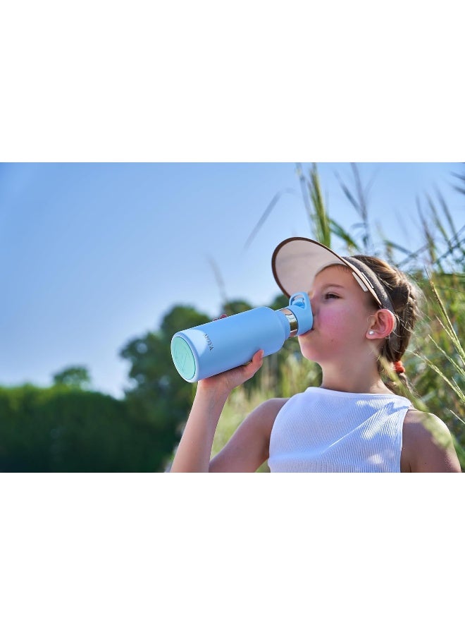 Moya 'Starfish' 500ml Insulated Sustainable Water Bottle Powder Blue - Image 4