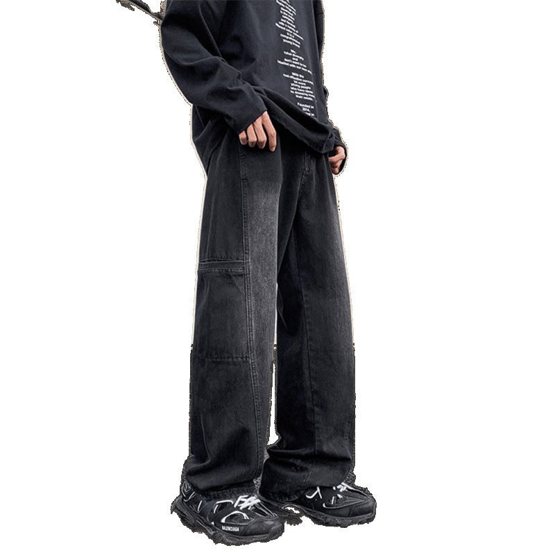 Unisex Classic Denim Jeans Loose Fit Daily Outdoor Wear - Image 4