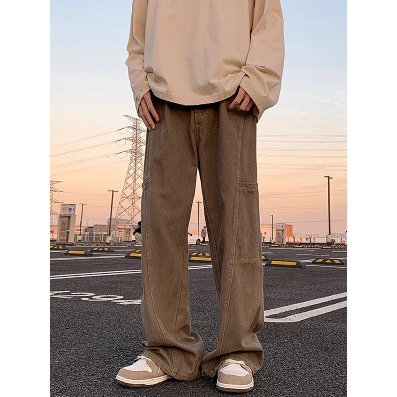 Unisex Classic Denim Jeans Loose Fit Daily Outdoor Wear - Image 2