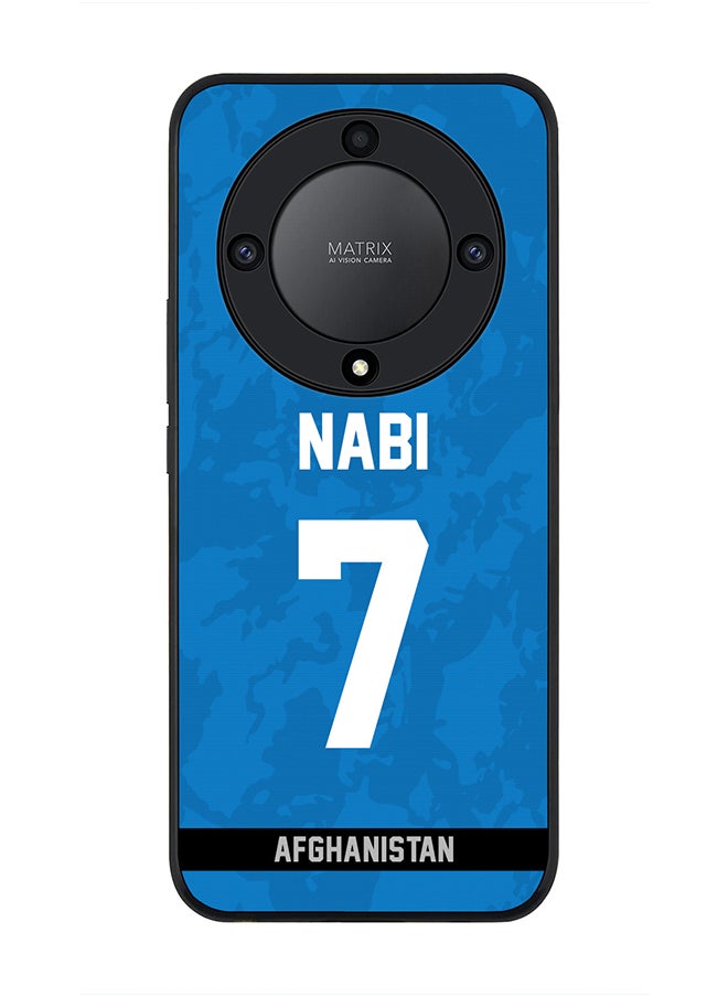Stylizedd - Cover for Honor X9a 5G Case , Rugged Black Slim fit Soft Flexible Thin Protective Phone Cases - Player Name - Mohammad Nabi, Jersey Number- 7 - Image 1