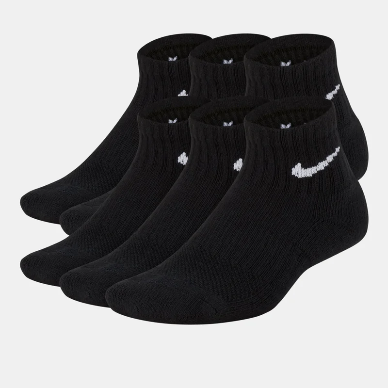 Kids' Everyday Plus Cushioned Training Ankle Socks (6 Pairs)