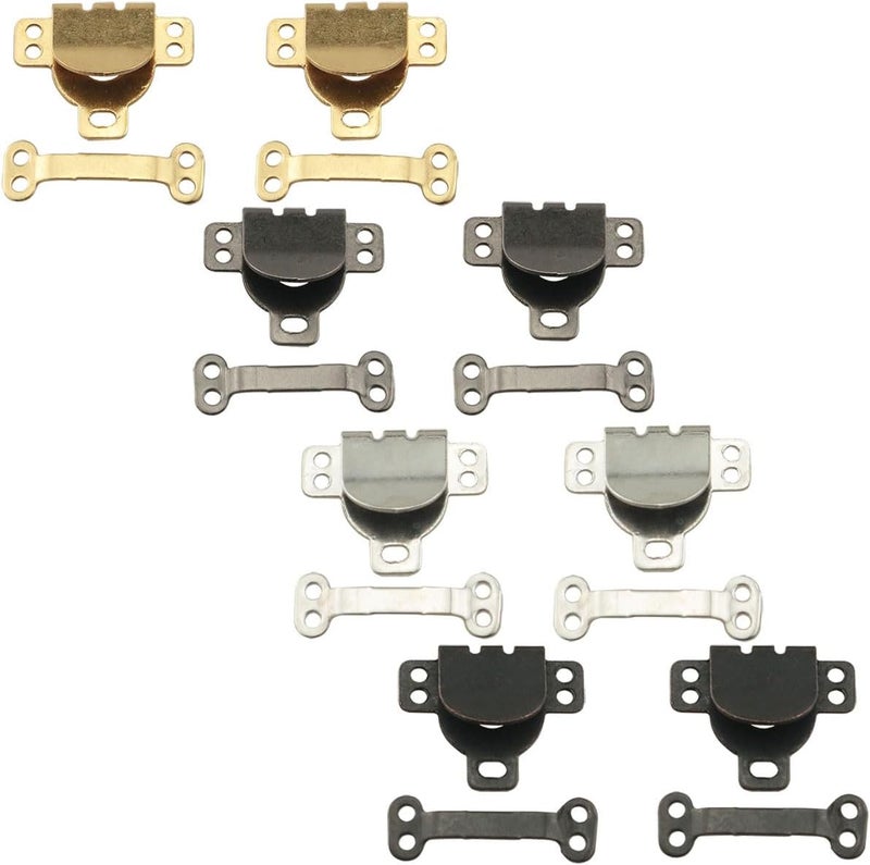 كلاراكو مجموعة من 40 خطافًا وعينًا للخياطة من كلاركو، إكسسوارات حرفية للتنانير والملابس والسراويل، باللون الأسود/الأبيض/البندقي/الذهبي - Image 1